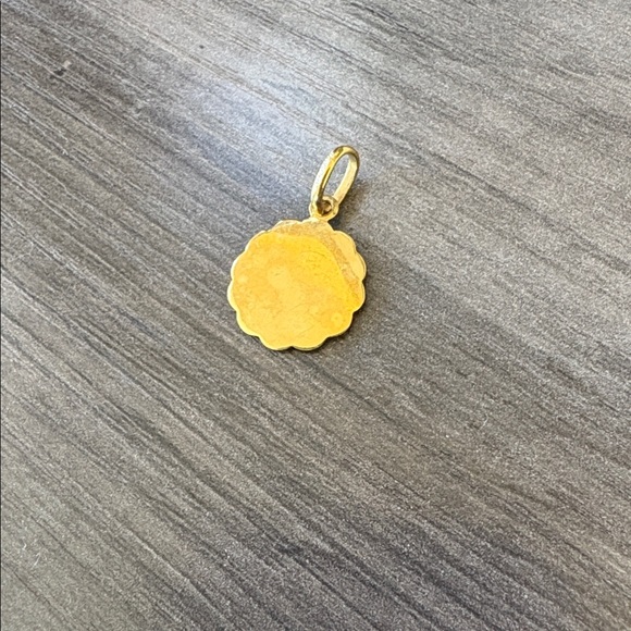 14K YELLOW GOLD CHERUB "GUARDIAN ANGEL" PENDANT - Picture 2 of 7